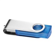 Clé USB pivotante personnalisée translucide - 2 go