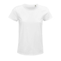 CRUSADER WOMEN - Tee-shirt femme jersey col rond ajusté - Blanc 3XL