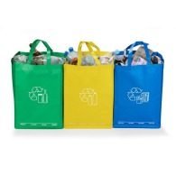 Triple sac poubelle de tri personnalisable