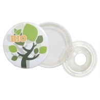 Badge bouton personnalisable biodégradable