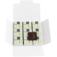 Carte chocolat publicitaire 9 carrés premium