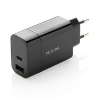 Chargeur personnalisable Mural Philips, USB 30W Ultra Rapide