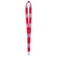 Lanyard marquage relief effet mousse - 15 mm