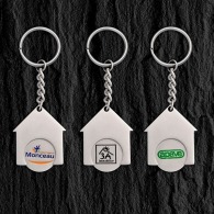 Porte-clés personnalisé jeton maison