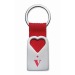 Porte clef coeur en métal, porte-clés en métal sur stock publicitaire