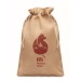 Grand sac cadeau en jute 30x47, Pochon ou filet durable publicitaire