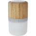 Haut-parleur Bluetooth® en bambou avec lumière cadeau d’entreprise