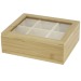 Miniature du produit Boîte à thé en bambou 6 compartiments 4