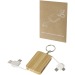 Câble de chargement porte-clés en bambou rétractable 6-en-1 cadeau d’entreprise