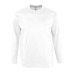 Miniature du produit T-Shirt manches longues col rond blanc 150 g SOL'S - Monarch 1