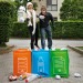 Poubelles à déchets recyclable, sac pour tri sélectif et recyclage publicitaire
