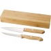 Ensemble de 2 couteaux en bambou Tony, couteau de cuisine publicitaire