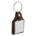 Porte-clés PU carré, porte-clés en métal sur stock publicitaire