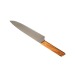 Couteau chef en bois d'olivier, couteau de cuisine publicitaire