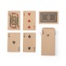 Jeu de cartes français (54 cartes) en carton recyclé, jeu de cartes publicitaire