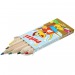 6 petits crayons de couleur durables, Crayon de couleur publicitaire