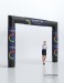 Petite arche gonflable noire  4,5 x 3,2m - Impression sur Velcro cadeau d’entreprise