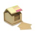Miniature du produit Boîte de bureau recyclée avec feuilles, notes repositionnables et marque-pages 1