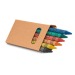 boîte avec 6 crayons de cire cadeau d’entreprise