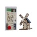 Mini moulin solaire en bois, moulin à vent, fleur et hélice éolienne publicitaire