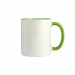 Mug bicolore 310 ml en céramique pour quadri, mug avec impression photo quadri publicitaire