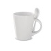 Mug céramique 340 ml avec cuillère, mug avec impression photo quadri publicitaire