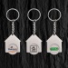 Miniature du produit Porte-clés personnalisé jeton maison 0