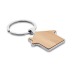 Miniature du produit Porte-clés maison personnalisé métal et bambou 0