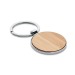 Miniature du produit Porte-clés personnalisable rond métal bambou 0