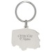 Porte-clés zamac email eco, 45 mm, porte-clés en métal sur-mesure publicitaire