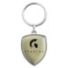 Porte-clés zamac forme blason - P.U.H.T neutre, porte-clés en métal sur-mesure publicitaire