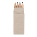 Boite de 4 mini crayons de couleurs cadeau d’entreprise
