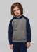 Sweat-shirt capuche bicolore enfant - Proact cadeau d’entreprise