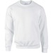 Sweatshirt manches droites blanc Gildan, Textile Gildan publicitaire