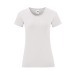 T-Shirt Femme Blanc - Iconic, Textile Fruit of the Loom publicitaire