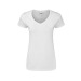 T-Shirt Femme Blanc - Iconic V-Neck, Textile Fruit of the Loom publicitaire