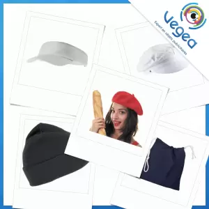 Couvre-chefs et accessoires de tête publicitaires, personnalisés avec votre logo | Goodies Vegea