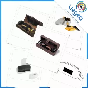 Set d'entretien ou kit de cirage pour chaussures, personnalisé avec votre logo | Goodies Vegea