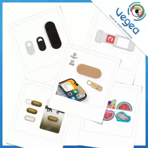 Cache camera / bloqueur de webcam publicitaire, personnalisé avec votre logo | Goodies Vegea