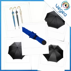 Parapluie publicitaire écoresponsable, personnalisé avec votre logo | Goodies Vegea