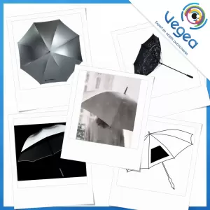 Parapluie publicitaire métallisé, personnalisé avec votre logo | Goodies Vegea
